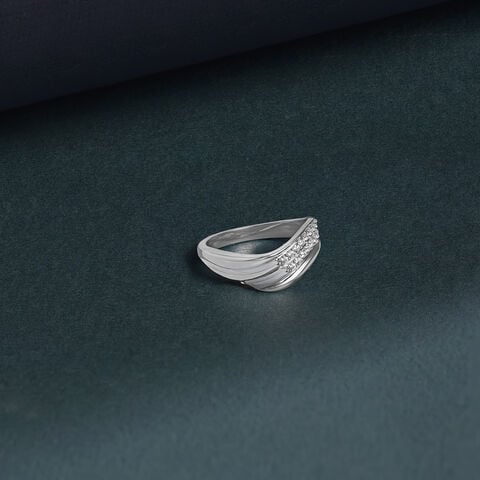 Layered Flowing Silver Ring
