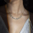 Disco Beat Gold & Diamond Necklace,,hi-res view 3