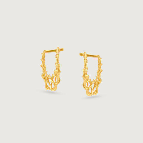 Airy Radiant Gold Hoop Earrings