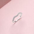 Dazzling Wave Silver Ring,,hi-res view 1