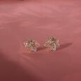 Flourishing Elegance Diamond 14KT Yellow Gold Stud Earrings,,hi-res view 1