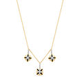 18KT Yellow Gold Geometric Sparkle Diamond Necklace,,hi-res view 2