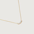 Curved Spark Diamond Necklace,,hi-res view 4