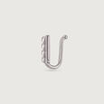 Playful Lattice Silver Nose Pin,,hi-res view 5
