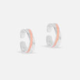 Crisscross Glam Silver Toe Rings,,hi-res view 3