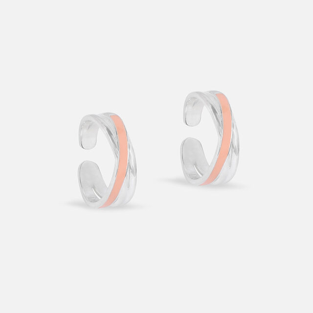 Crisscross Glam Silver Toe Rings,,hi-res image number null