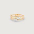 Dual Crest Diamond Ring,,hi-res view 3