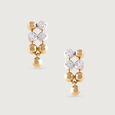 Glam Bubble Gold & Diamond Stud Earrings,,hi-res view 3