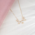 Arch Gleam Gold & Diamond Necklace,,hi-res view 1