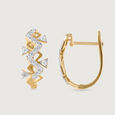 Lippan Glow Gold & Diamond Hoop Earrings,,hi-res view 3