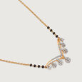 Blossom Beauty 18 Kt Gold and Diamond Mangalsutra,,hi-res view 4