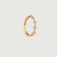 Sparkle Twist Gold & Diamond Finger Ring,,hi-res view 3