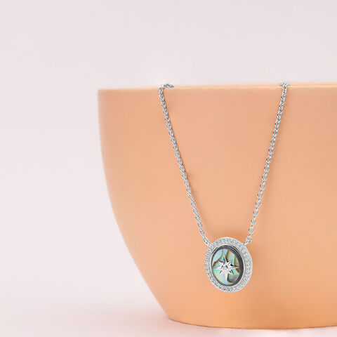 Starry Ocean Silver Necklace