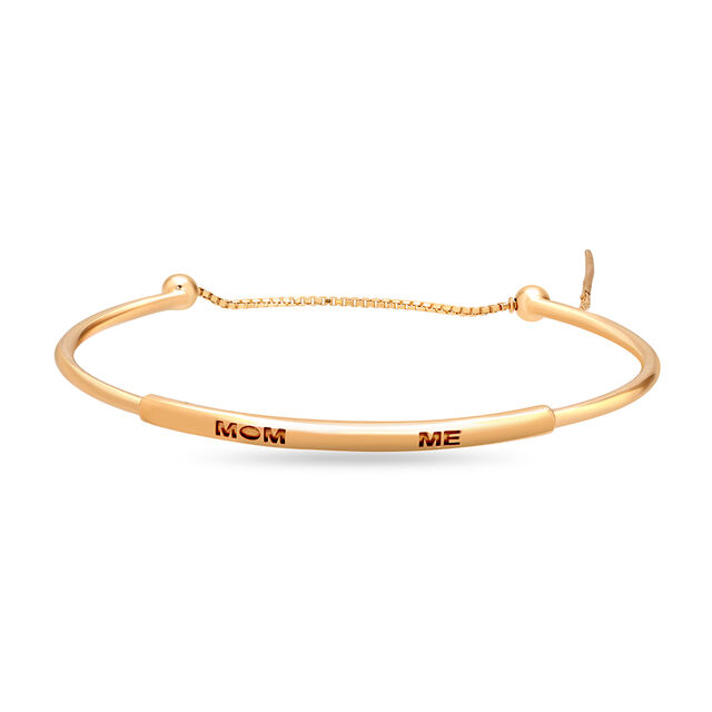 14 Karat Yellow Gold Mom & Me Mamma Mia Bangle,,hi-res image number null