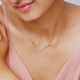 14KT Yellow Gold Divine Peaks Diamond Necklace,,hi-res view 1