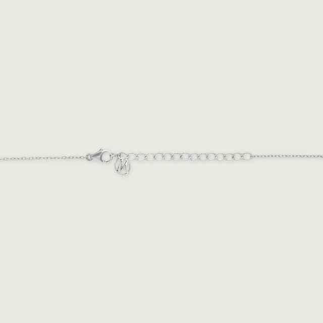 Elegant Leaf Drop Silver Necklace,,hi-res image number null