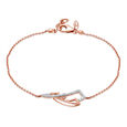 14KT Rose Gold Sensuous Sparkle Diamond Bracelet,,hi-res view 2