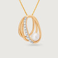 Pretty Cosmic Reverie 14KT Diamond and Pearl Pendant,,hi-res view 3