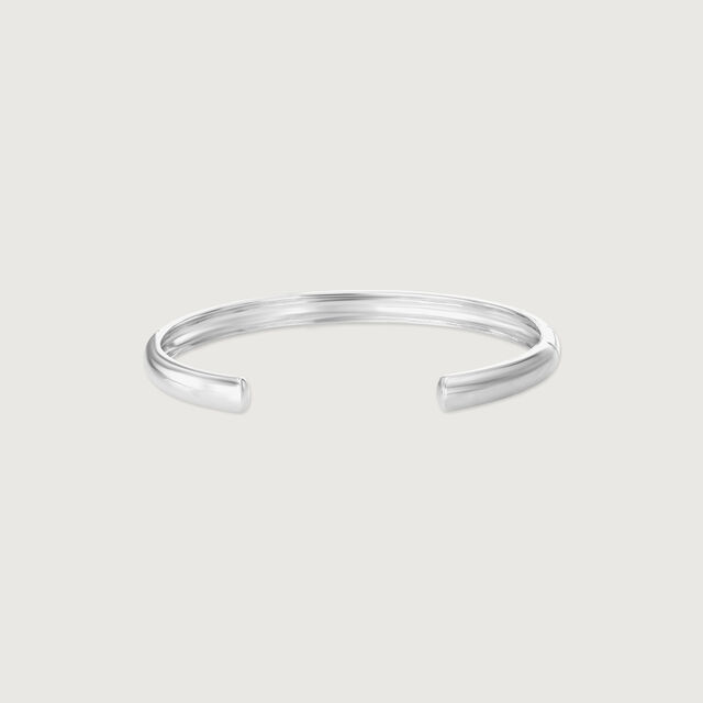 Textured Edge Silver Kada,,hi-res image number null