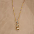 Lively Twist 14KT Diamond & Pearl Pendant,,hi-res view 1