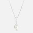 Chic Ivory Silver Pendant & Chain,,hi-res view 3
