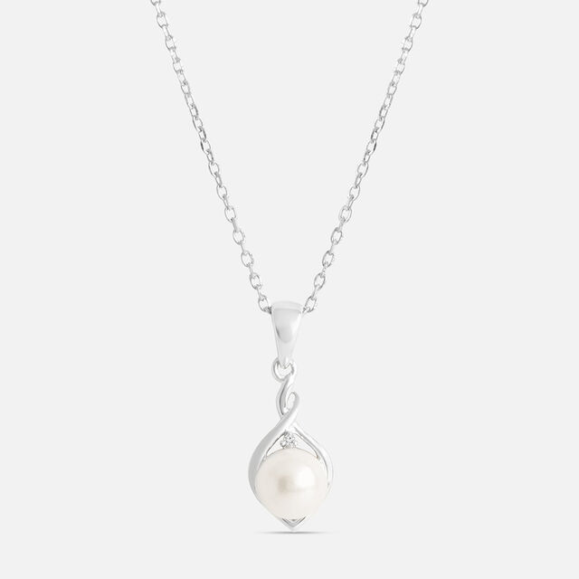 Chic Ivory Silver Pendant & Chain,,hi-res image number null