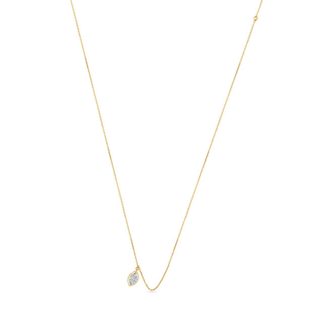 14KT Yellow Gold My Embrace Diamond Pendant With Chain,,hi-res view 3