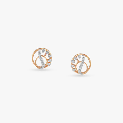Blooming Grace Diamond Stud Earrings
