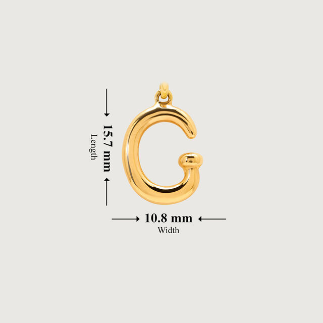 Letter Perfect 'G' Gold Pendant,,hi-res image number null