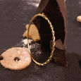 Graceful Twisted Gold Bangle,,hi-res view 1