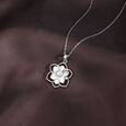 Elegant Bloom Silver Necklace,,hi-res view 1