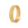 Alluring Multifinish Gold Finger Ring for Men,,hi-res view 1