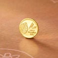 0.5 gm 24 Karat Tulsi Leaf Gold Coin (9999 Purity),,hi-res view 1