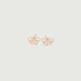 Cheerful Butterfly Gold Stud Earrings,,hi-res view 3