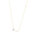 14kt Yellow Gold Drop Of Light Diamond Pendant With Chain,,hi-res view 3