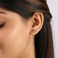 Starry Galaxies 14KT Diamond and Blue Sapphire Earrings,,hi-res view 2