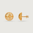 Artisanal Odyssey 22KT Gold Stud Earrings,,hi-res view 4
