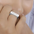 925 Silver Happy Signet Ring,,hi-res view 3