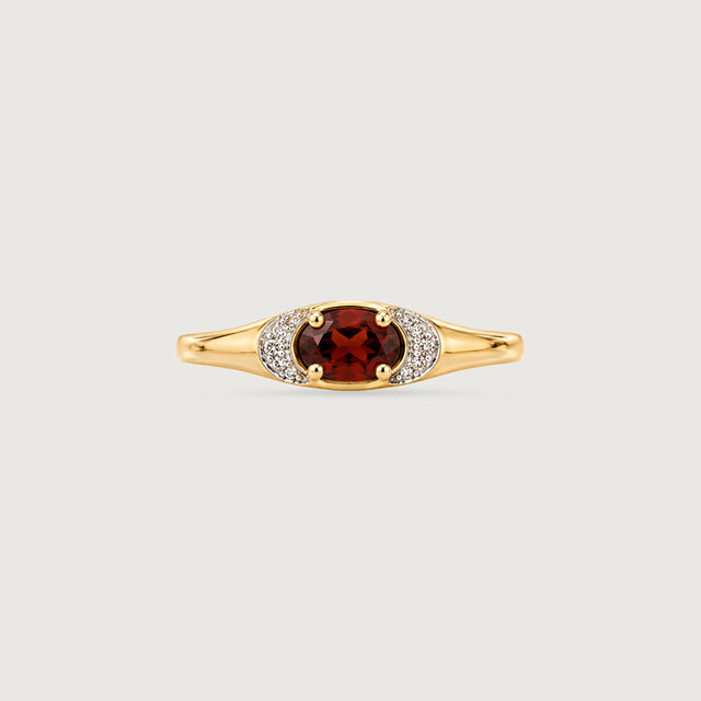 Radiant Garnet Diamond Ring,,hi-res image number null