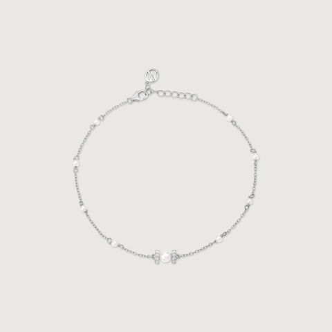 Pearl Drift Silver Anklet
