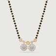 Glowing Grace 18 Kt Gold and Diamond Vati Mangalsutra,,hi-res view 3