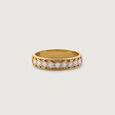 Honeycomb Flex Gold & Diamond Finger Ring for Men,,hi-res view 2