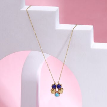 Heart Harmony 18KT Transformable Lapis Lazuli Necklace