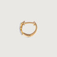 Lippan Glamour Gold & Diamond Nose Pin,,hi-res view 3