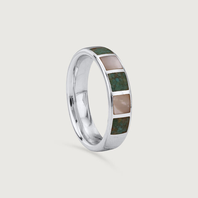 Mother of Pearl Whimsy Silver Ring,,hi-res image number null