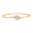 14KT Yellow Gold Gilded Geometric Glory Diamond Bangle,,hi-res view 3