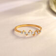 Sparkling Summit Gold & Diamond Finger Ring,,hi-res view 1
