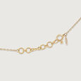 Dainty Floral Gold & Diamond Necklace,,hi-res view 4