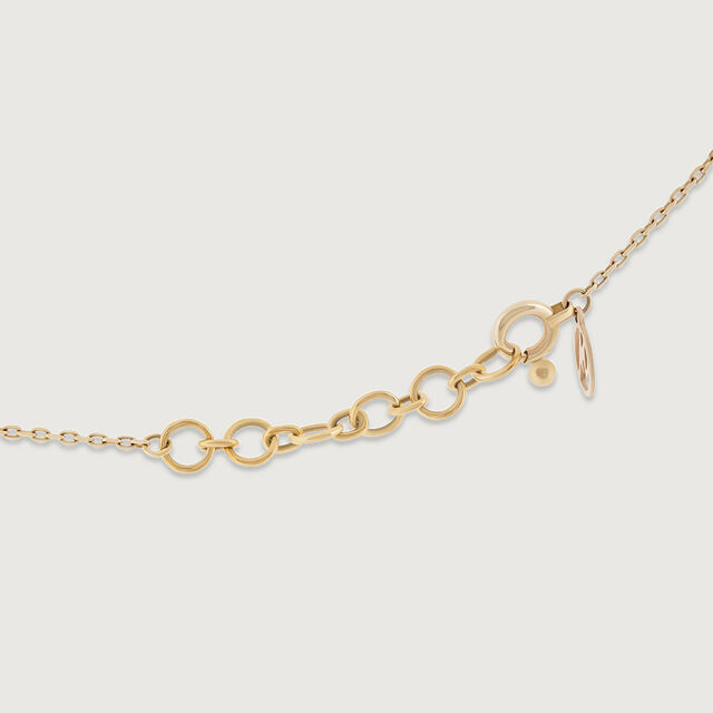 Dainty Floral Gold & Diamond Necklace,,hi-res image number null