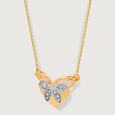 Ballet of Heart 14KT Gold Chain & Diamond Pendant with chain,,hi-res view 4